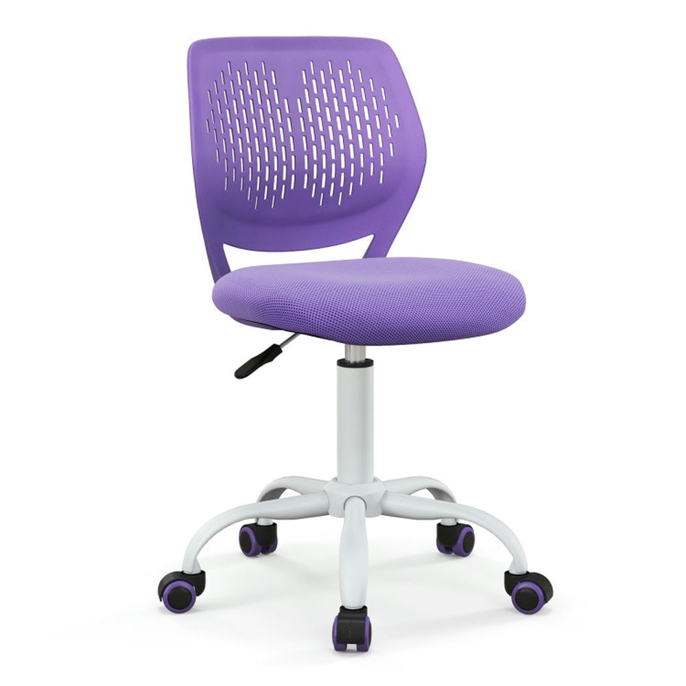 YYAo Home Office Chair,Back Desk Chair Computer Chair,Ergonomic Children Study Chair with Adjustable Height-Purple